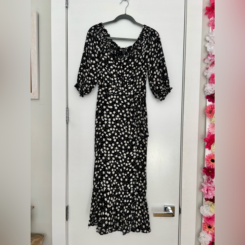 Midi Front Slit Dress